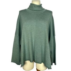 Teal Eskandar Wool Sweater | Bust 68 | Designer